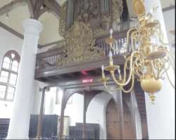 Some of the collection of the church includes copper chandeliers, a pipe organ was presented to the Church by Reverend John Maurits Moor's daughter. T